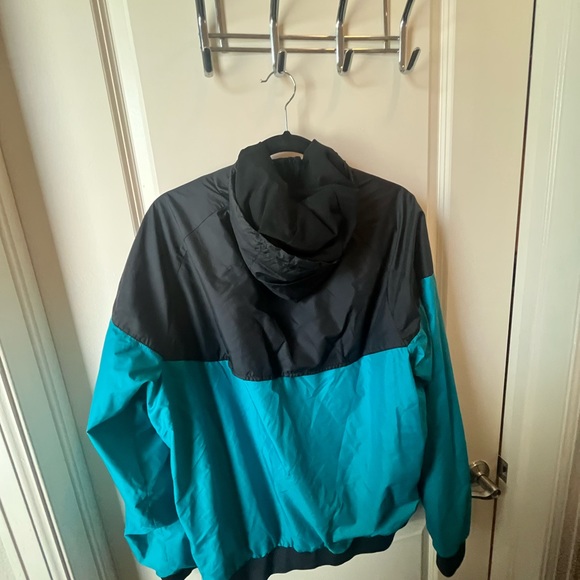 Nike Tracksuit Windbreaker Top Black Blue Neon Men’s XL - Picture 7 of 8